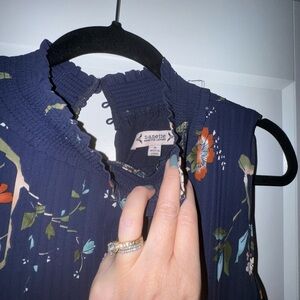 Nanette Lepore Navy Floral Dress